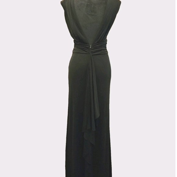 Beautiful Black Elegant Black Evening Gown-Size 4 - Picture 12 of 17